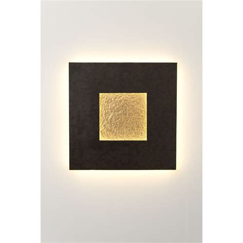 Holl Nder Eclipse Wall Light Led Brown Gold Black K