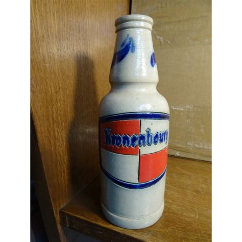 BOUTEILLE KRONENBOURG 25CL EN GRES ANNEE 1988 HT 17 30CM Tigrebock