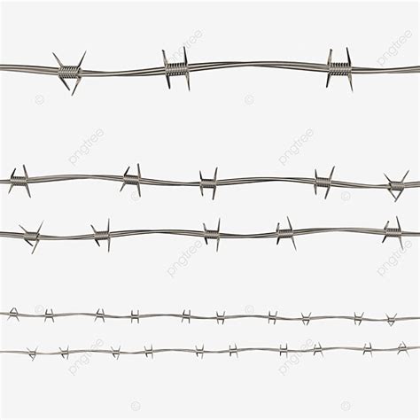 Barbed Wire PNG Transparent Barbed Wire Spike On Transparent Multiple