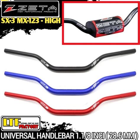 Jual ZETA SX 3 MX 123 UNIVERSAL HANDLEBAR FATBAR HIGH 1 1 8 INCI