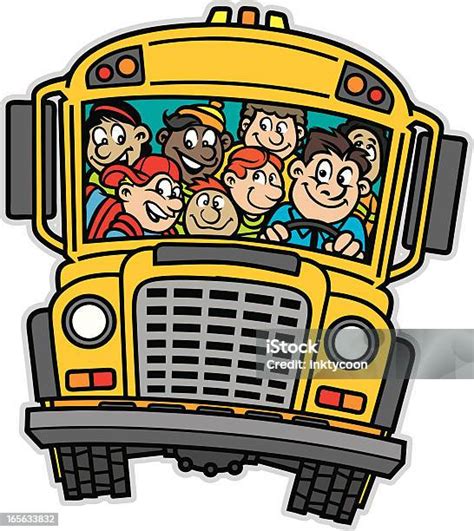 Anakanak Bus Sekolah Ilustrasi Stok - Unduh Gambar Sekarang - Bus ...