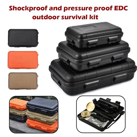 Outdoor Survival Storage Box Waterproof Sealed Box EDC Shockproof Tools