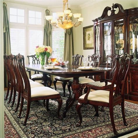 American Drew Cherry Grove 9 Piece Dining Set In Antique Cherry 792 744rpkg