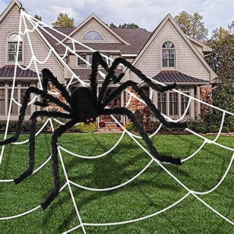 Giant Halloween Spider Web Decoration Giant 35in Black Spider 200