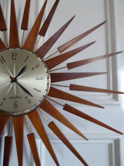 Genuine Seth Thomas Scotland Vintage Sunburst Wall Clock Etsy Uk