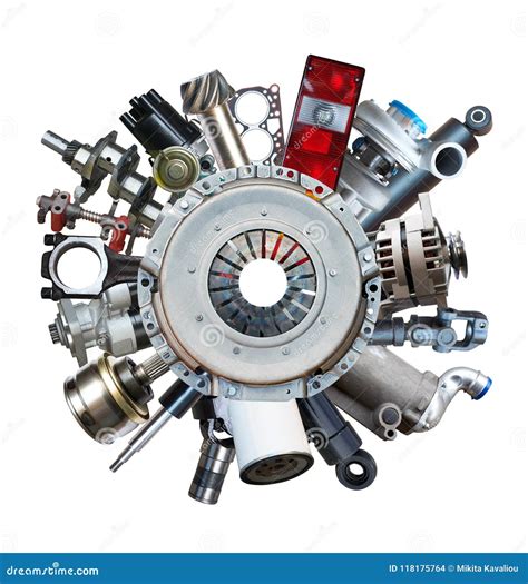 New Auto Spare Parts Around Stock Photo Image Of Concept Wheel