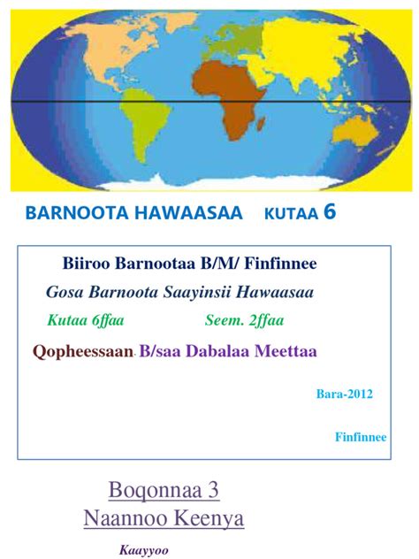 Barnota Hawasaa Kuta 6 Boq 3 Pdf