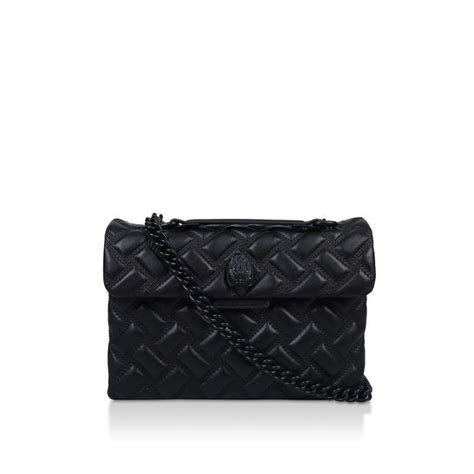 Kensington Bag Drench Black Quilted Leather Shoulder Bag By Kurt Geiger London