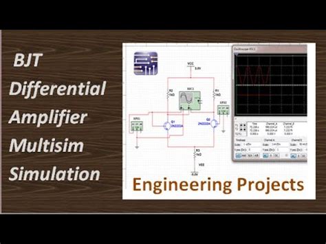 BJT Differential Amplifier Simulation In Multisim Software YouTube