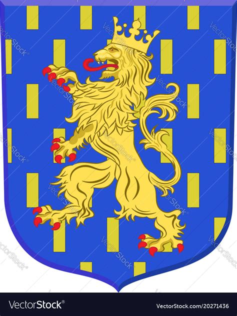 Coat of arms of franche-comte is a region Vector Image