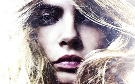 Wallpaper Face Women Model Blonde Long Hair Cara Delevingne