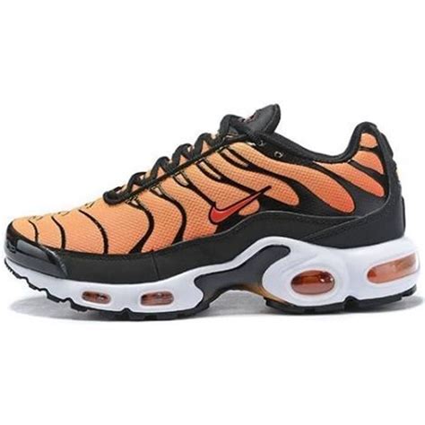 Baskets Nike Tn Plus Homme Femme Noir Orange Noir Orange Cdiscount