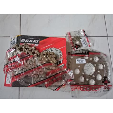 Osaki Revo Chain Sprocket Set 2 In 1 For Raider 150 Carb And Fi Shopee Philippines