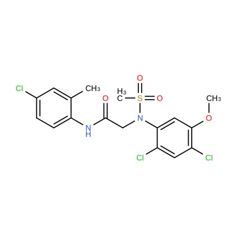 343374 20 9 N 4 Chloro 2 Methylphenyl 2 [n 2 4 Dichloro 5 Methoxyphenyl Methanesulfonamido