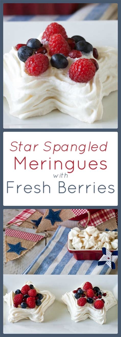 Star Meringues With Fresh Berries What A Girl Eats