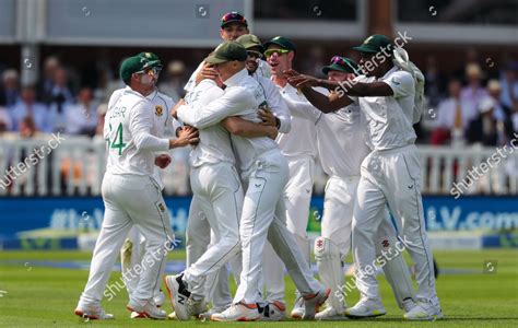 South Africas Anrich Nortje Celebrates After Editorial Stock Photo