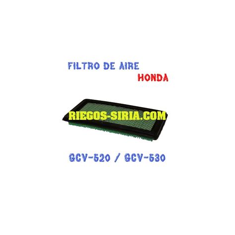 FILTRO De Aire Motor HONDA GCV 510 GCV 520 CCV 530