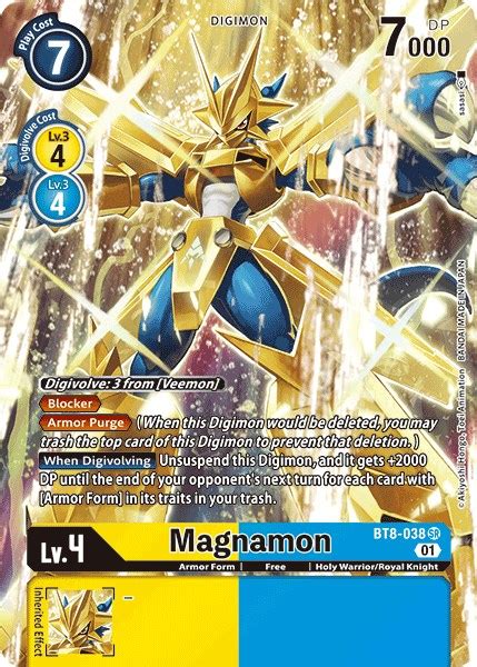 Magnamon Alternate Art New Awakening Digimon Card Game