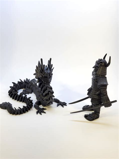 Flexi Samurai By Flexifactory Desk Fidget Toy 3D Printed Articulated