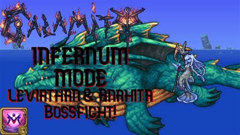 Terraria Calamity Mod Infernum Mode Leviathan And Anahita Bossfight