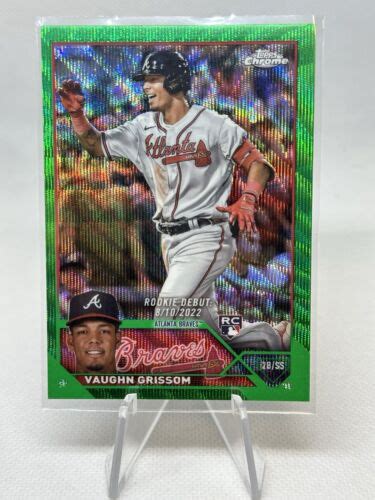 Vaughn Grissom Topps Chrome Update Green Wave Refractor Rc