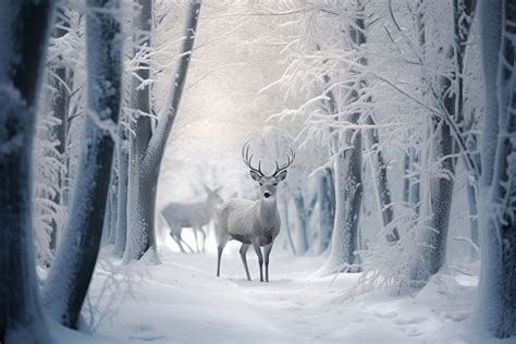 Snow forest wildlife outdoors nature. | Free Photo - rawpixel