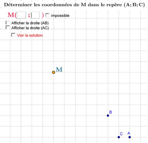 Coordonnées d un point 1ère Mathématiques