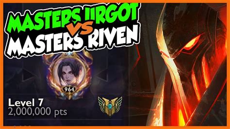 Facing 2 000 000 Mastery Riven Masters Urgot Gameplay League Of