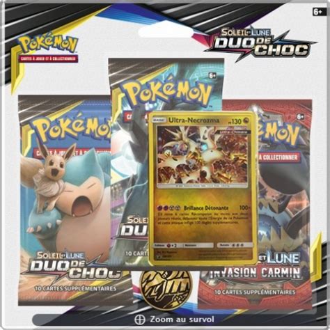 Booster Tripack 3 Boosters SL9 Soleil Et Lune 9 Duo De Choc Ul