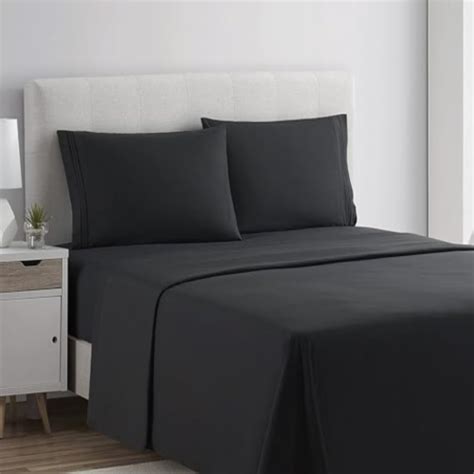 Bed Sheet Set 1800 3 Line Twin Black Clara Clark Twin Kroger