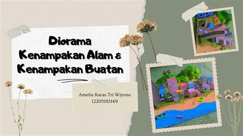 Diorama Kenampakan Alam Kenampakan Buatan UAS Pengembangan Media