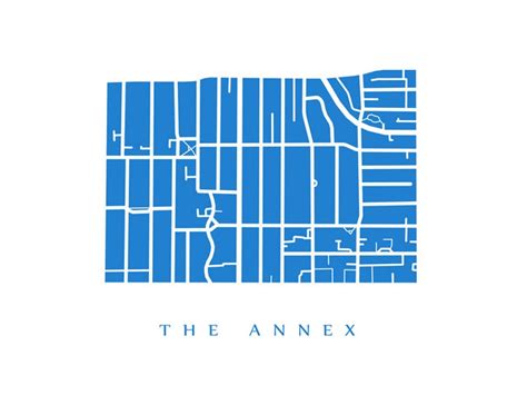 The Annex Map Toronto Neighbourhood Art Print - Etsy