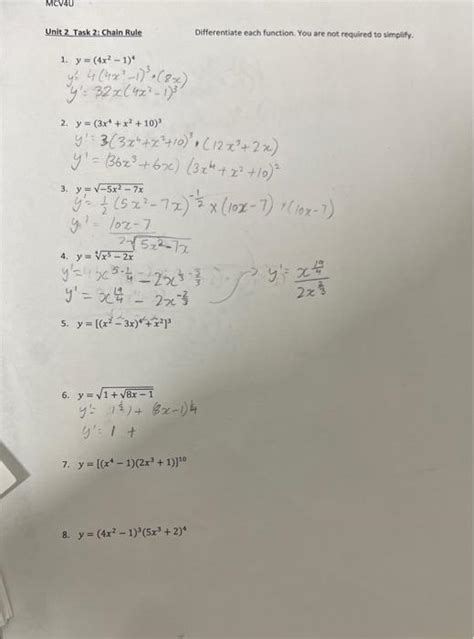 Solved 5 Y [ X2−3x 4 X2]3 6 Y 1 8x−1 Y′ 121 8x−1 41