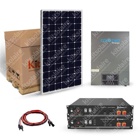 Kit Solaire 4140w Autonome Hybride MPPT 48v 230v 5KW Stockage Batterie