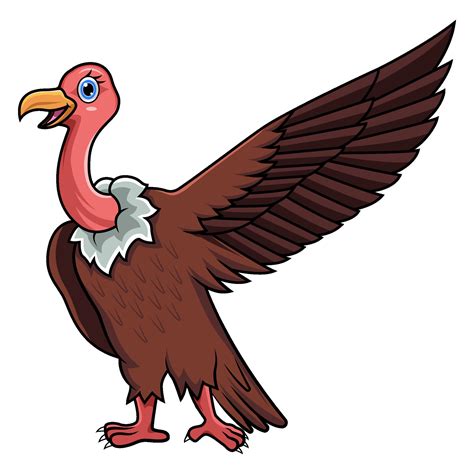 Cartoon vulture waving wings 25883615 Vector Art at Vecteezy