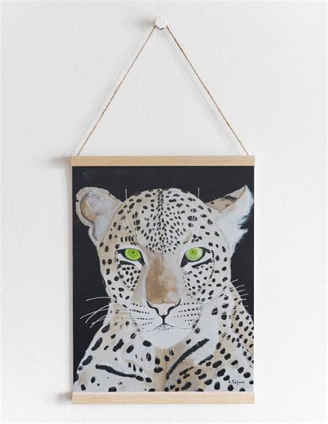 Leopard Acrylic Painting Print Of Original Artwork Big Cat Etsy