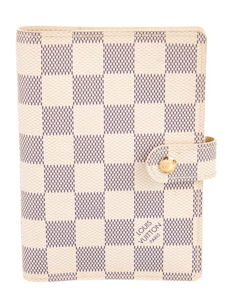 Louis Vuitton Damier Azur Small Ring Agenda Blue Books Stationery And Pens Decor And Accessories