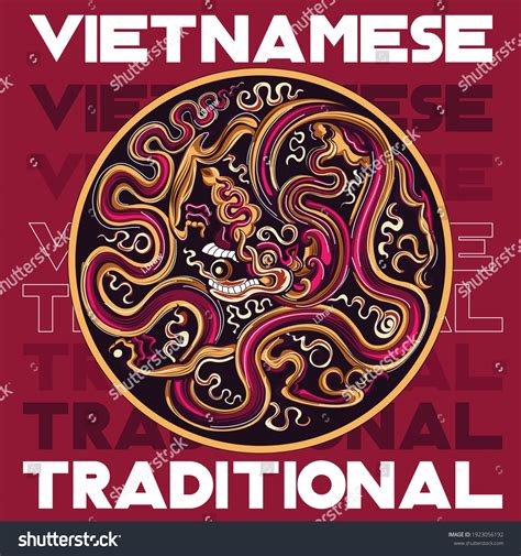 Vietnamese Traditional Decoration Vietnamese Dragon Art Stock Vector (Royalty Free) 1923056192 ...