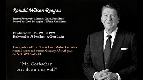 Ronald Reagans Best Speech Mr Gorbachev Tear Down This Berlin Wall