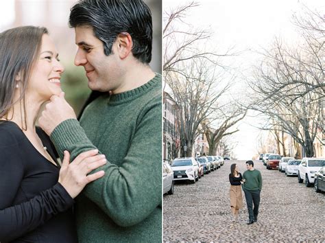 Old Town Alexandria Sunset Engagement Session