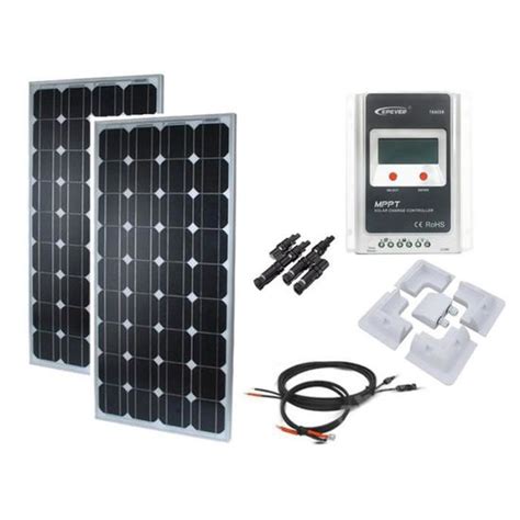 Kit Solaire 200W 12V Camping Car Caravane Bateau Mppt Boost Cdiscount