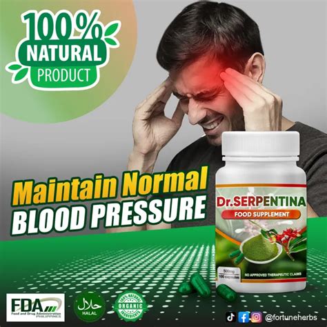 Authentic Doctor Serpentina Capsules Diabetic Support 100 Caps 500mg