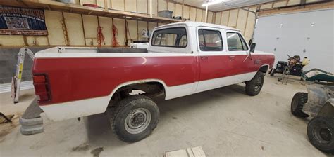 1985 Dodge Truck Mopar Crew Cab W350 4x4 Auto 360 4 Door Short Bed