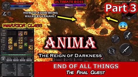 AnimA ARPG Final Quest The End Of All Things Part 3 WARRIOR Class