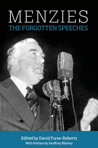 Menzies The Forgotten Speeches — Menzies Research Centre