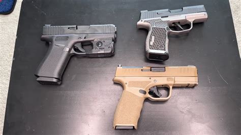 Micro Compact Mm Comparison Glock X Vs Springfield Hellcat Pro Vs