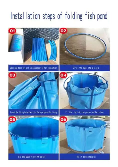 Recirculating Aquaculture System Foldable Pvc Aquaculture Fish Pond