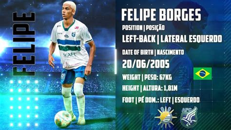 Felipe Borges Left Back Lateral Esquerdo Highlights Youtube