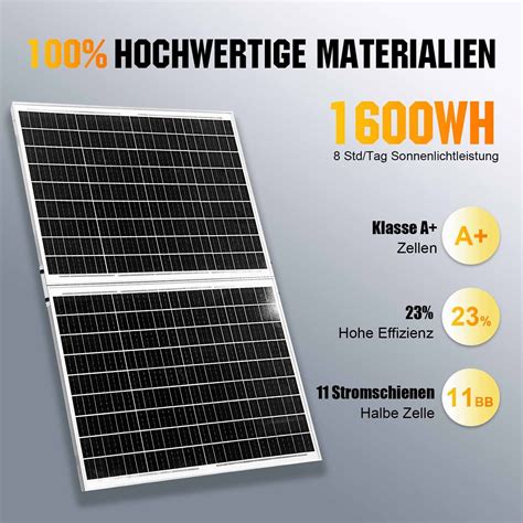 100W 200W 250W 300W Solarpanel Solarmodul 12V Monokristallin Wohnmobil