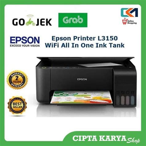 Jual Jual Printer Epson L3150 Ecotank Wifi Printer All In One Resmi Murah Shopee Indonesia